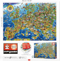 Puzzle Mapa de Europa 500 piezas Educa