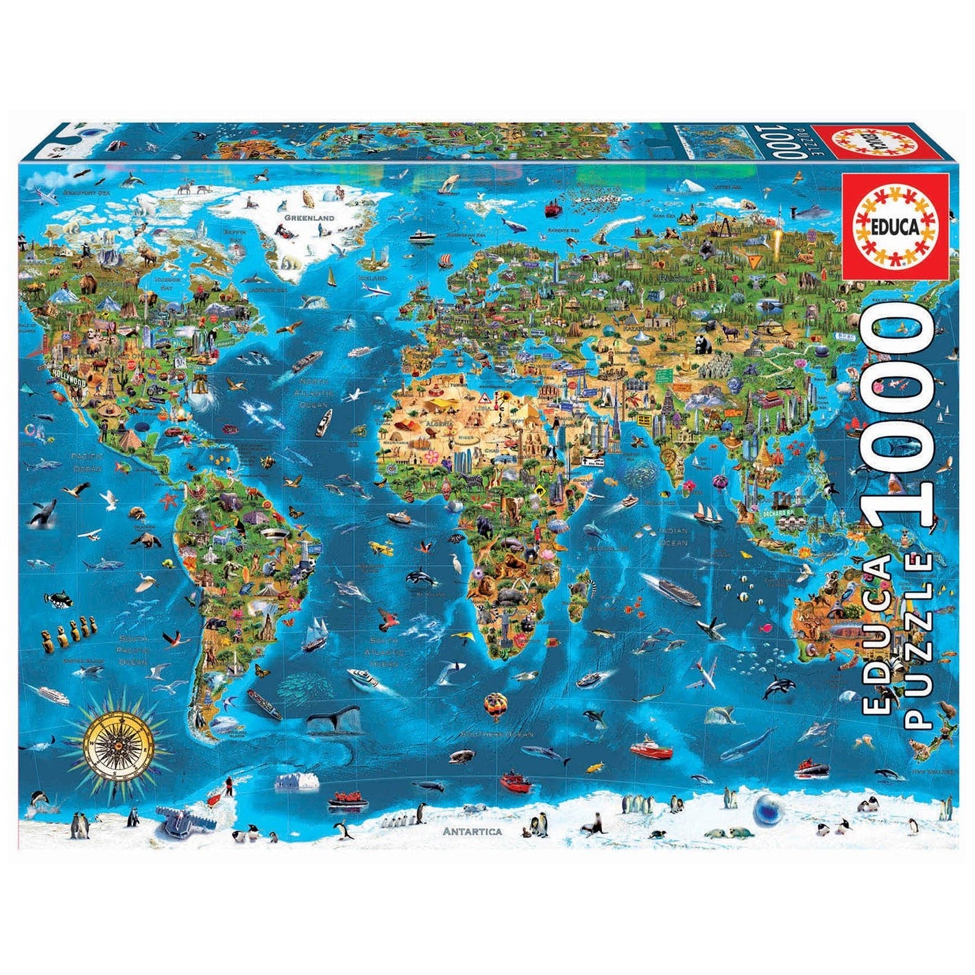 Puzzle Maravillas del Mundo 1000 piezas Educa