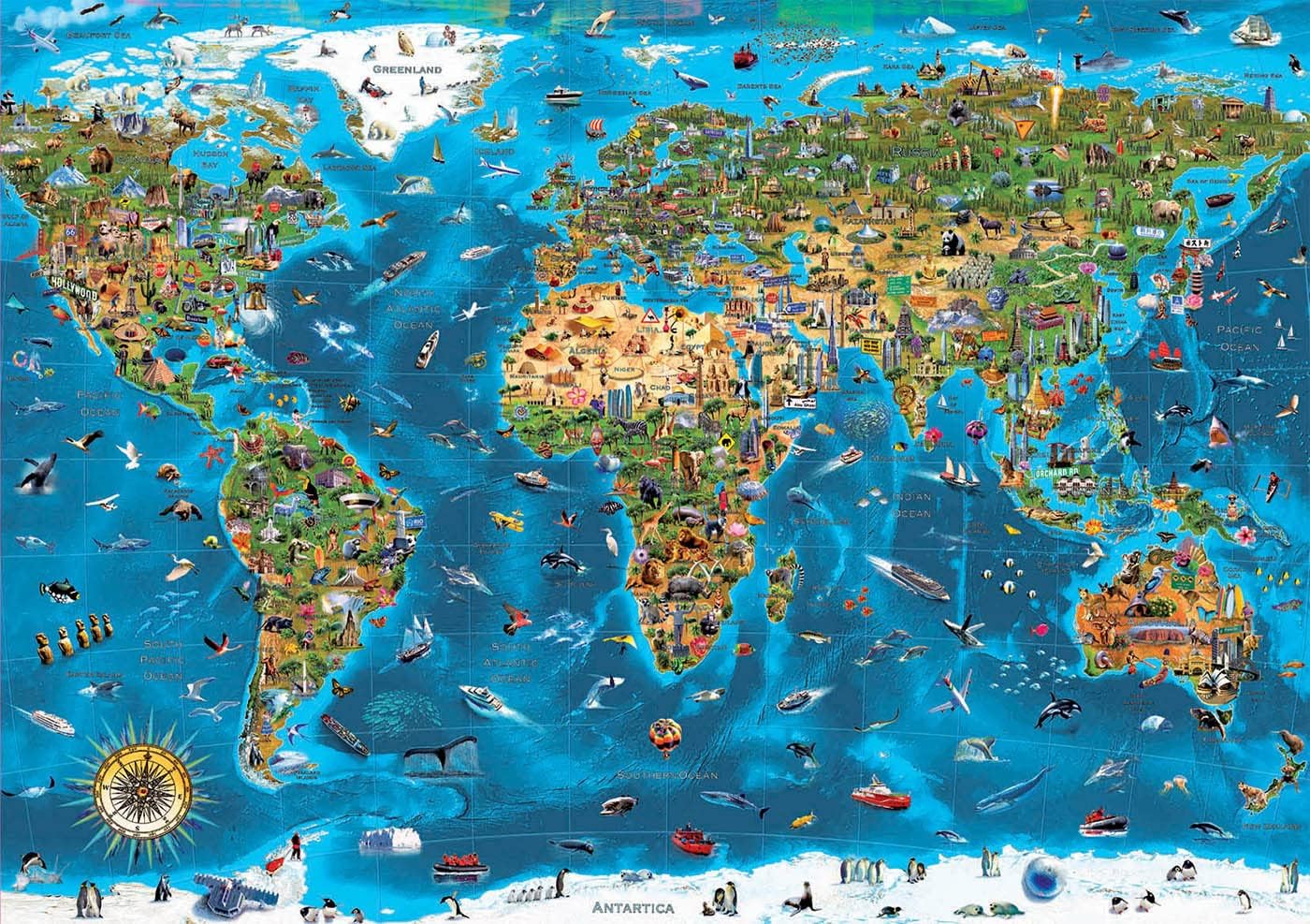 Puzzle Maravillas del Mundo 1000 piezas Educa