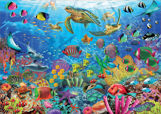 Puzzle Tortugas en el Paraíso 1000 piezas Educa