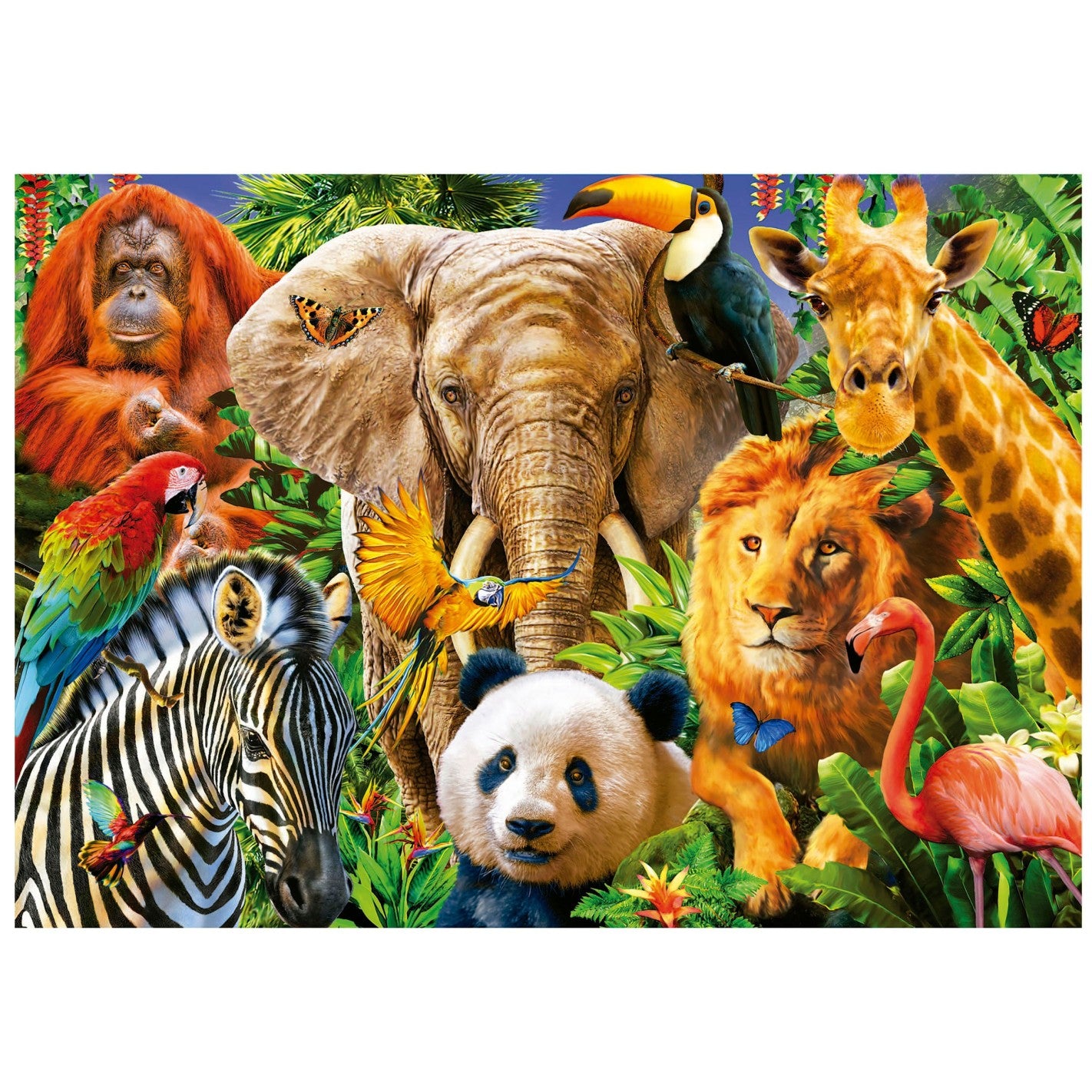 Puzzle Collage Animales Salvajes 500 piezas Educa