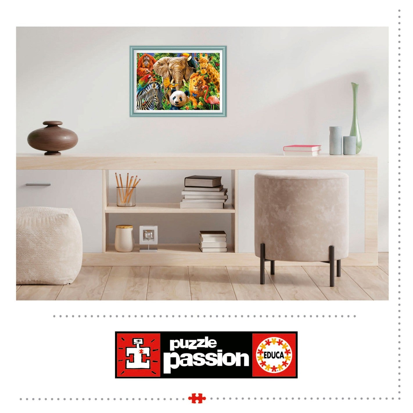 Puzzle Collage Animales Salvajes 500 piezas Educa