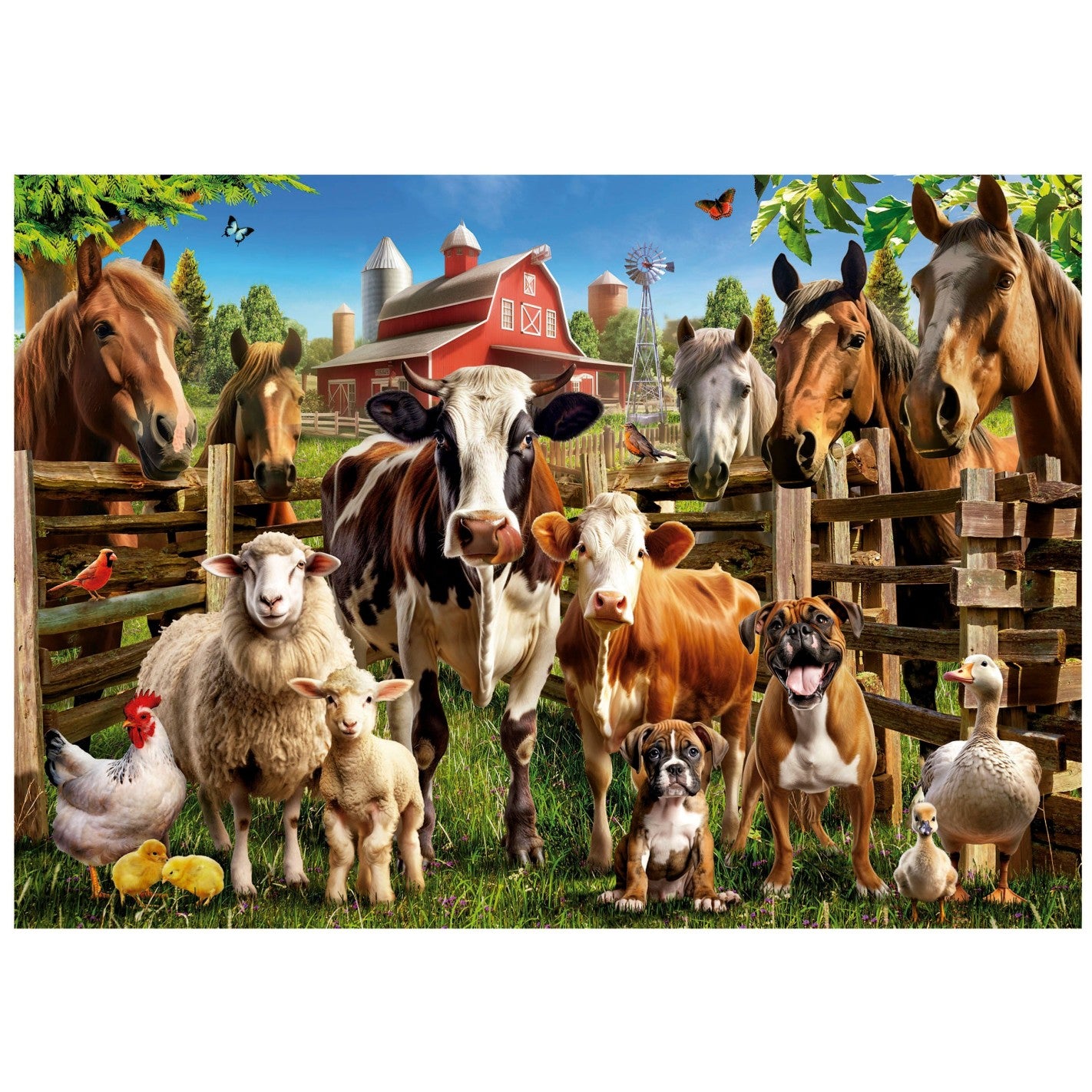Puzzle Los Traviesos de la Granja 500 piezas Educa