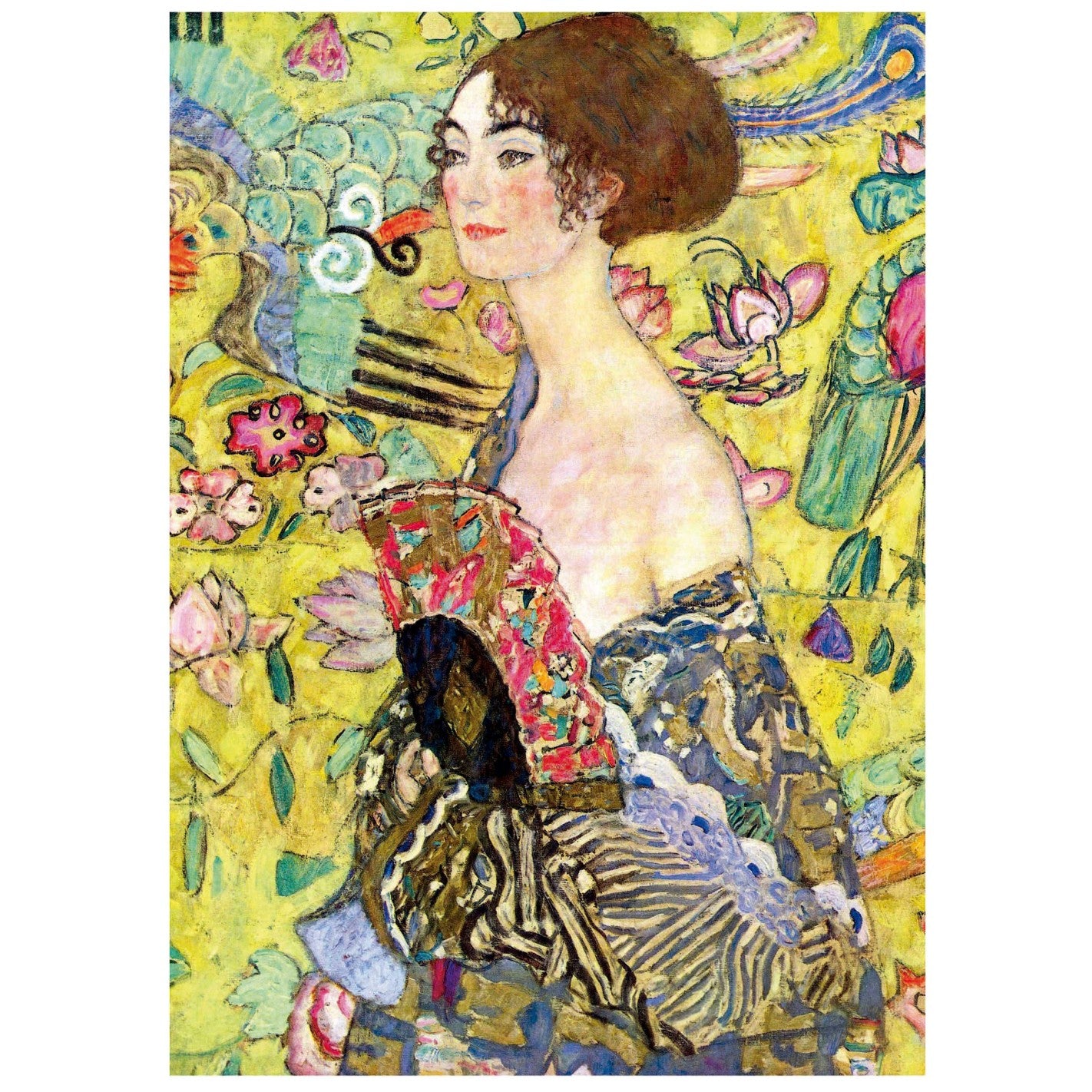 Puzzle Dama con Abanico de Klimt 1000 piezas Educa