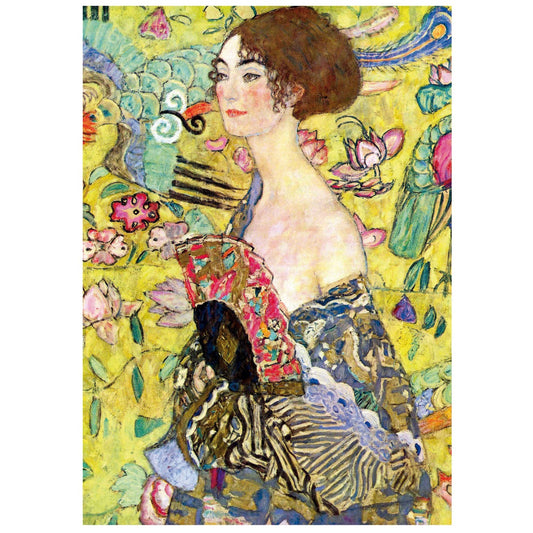 Puzzle Dama con Abanico de Klimt 1000 piezas Educa