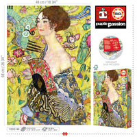 Puzzle Dama con Abanico de Klimt 1000 piezas Educa