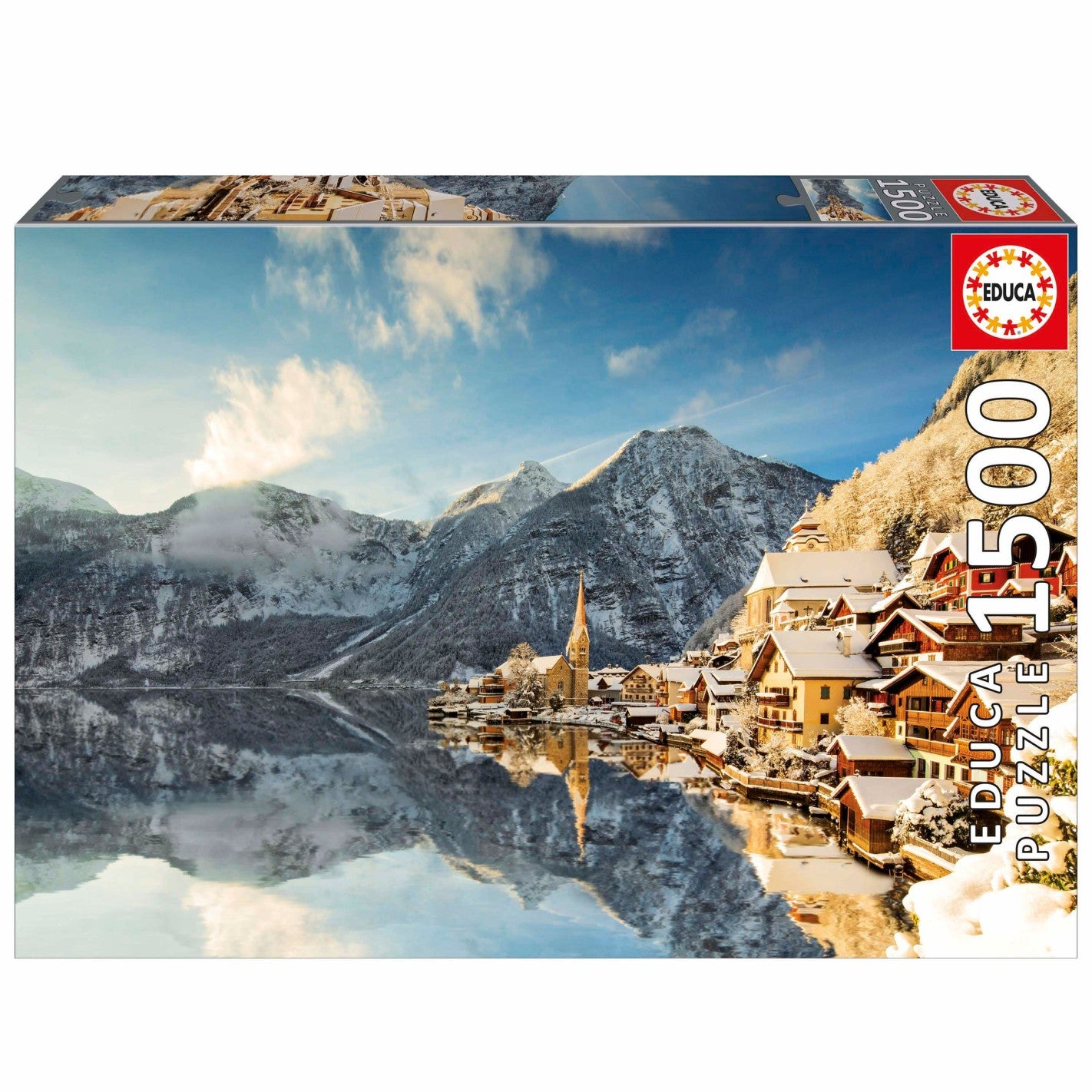 Puzzle Invierno en Hallstatt 1500 piezas Educa