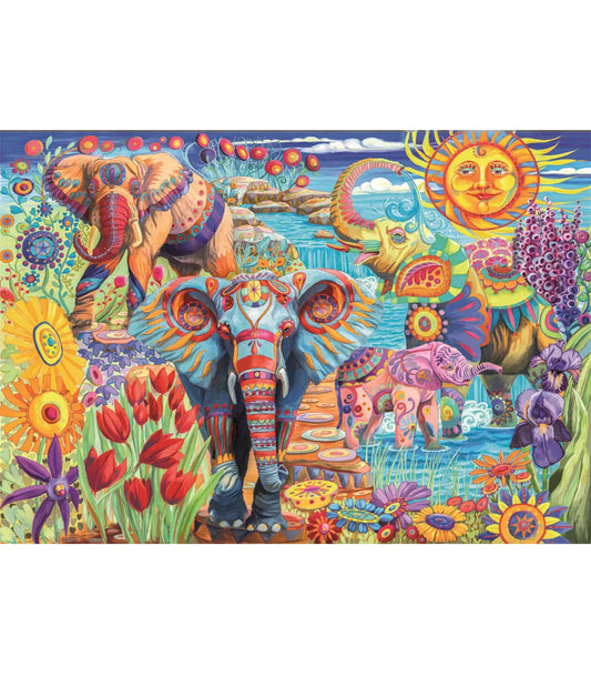 Puzzle Carnaval de Elefantes 500 piezas Clementoni