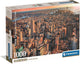 Caja del puzzle Nueva York 1000 piezas Clementoni con vista aérea del skyline de Manhattan y el Empire State al atardecer