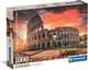 Caja del puzzle Atardecer en el Coliseo de Roma 1000 piezas Clementoni con el Coliseo iluminado por un cielo anaranjado al atardecer