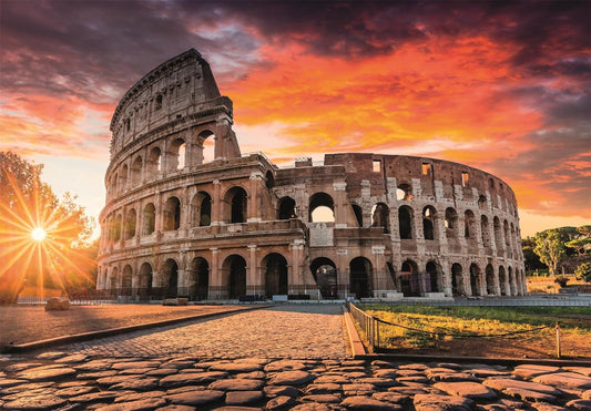 Puzzle Atardecer en el Coliseo de Roma 1000 piezas Clementoni